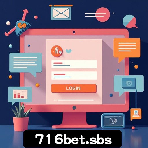 Tela de acesso seguro no portal 716bet.sbs